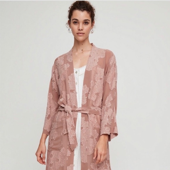 NEW Aritzia Wilfred Durante Jacket Robe in PINK - Picture 5 of 9
